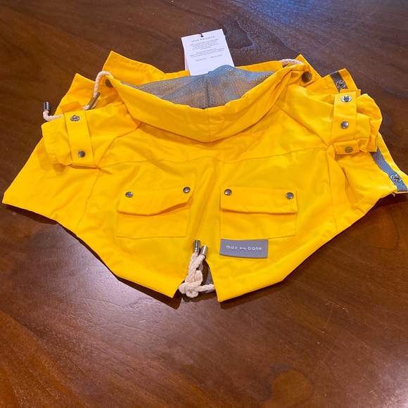 Max Bone Dog Yellow Slicker For A Little Dog Made By Max Bone